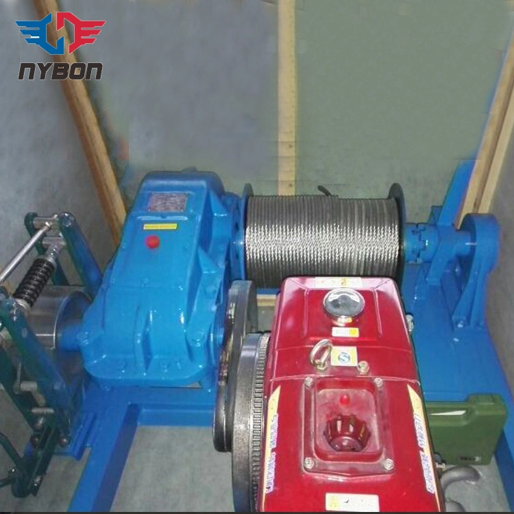 8 Ton 10 Ton Diesel Engine Power Cable Pulling Winch Hot Sale
