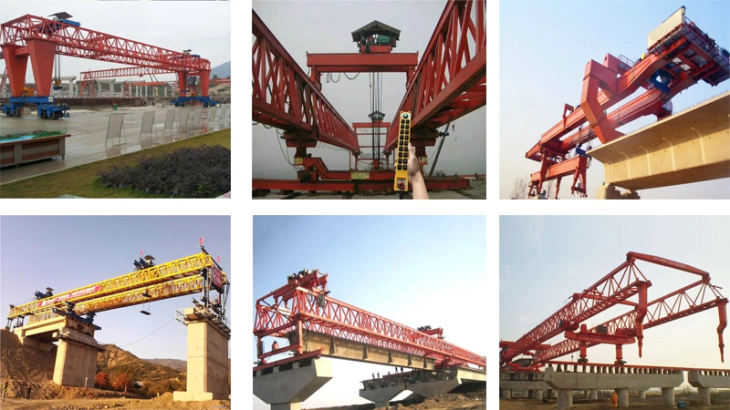 260t Concrete Railway Bridge Beam Launcher Machine Beam Erection Crane for Install